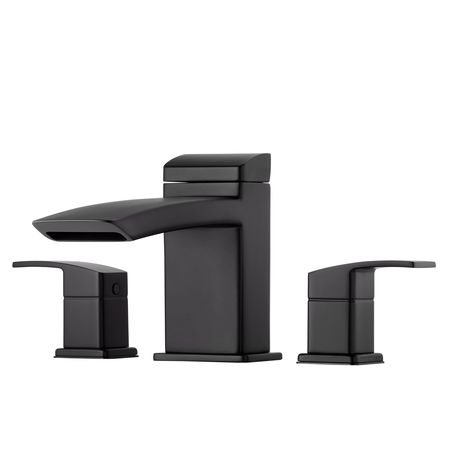 PFISTER Tub Faucet, Matte Black, Deck RT6-5D1B